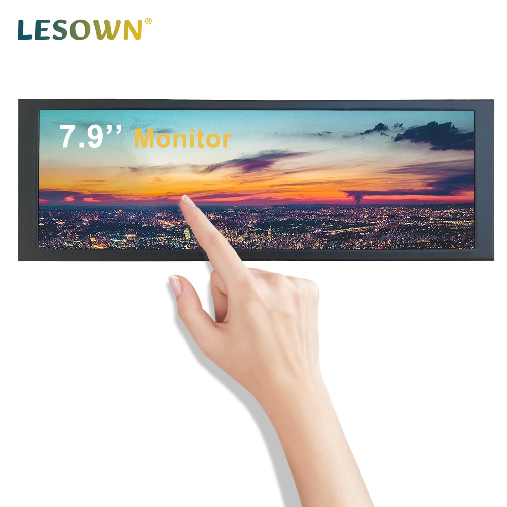 LESOWN 7.9 ġ   ̴ ޴ ġ ũ  IPS 400x1280 Ʈ PC Windows RPi LCD   ÷